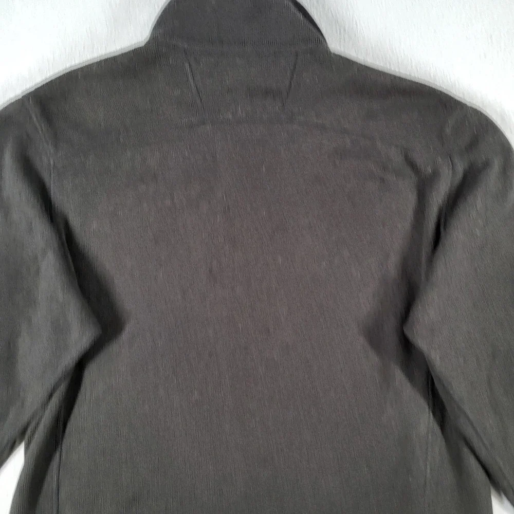 The North Face Fleece Jacket Men's XL Charcoal Gray Full Zip Logo Pocket Outdoor